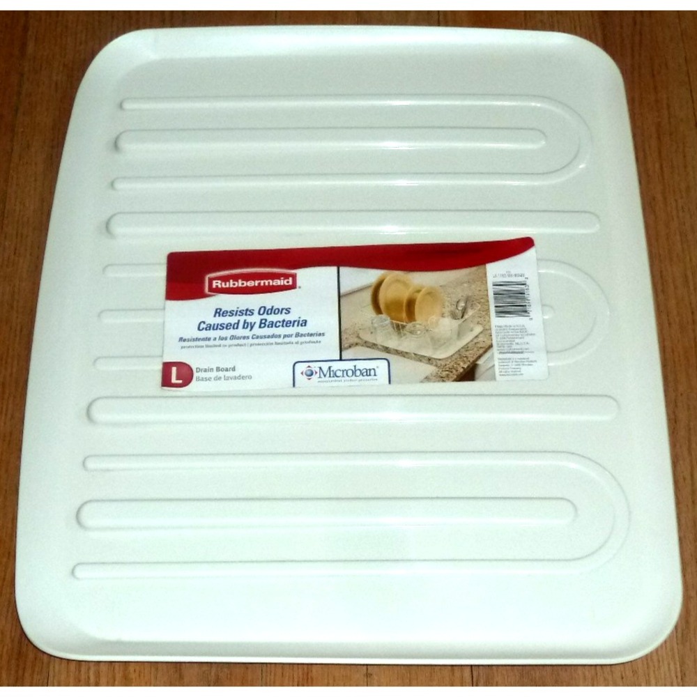 RUBBERMAID Large Drain Board Almond Bisque 18x14.7x1.3" MICROBAN New 1182